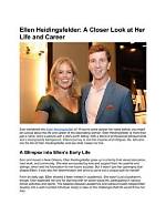Ellen Heidingsfelder: a Comprehensive Insight into Her Life and Career