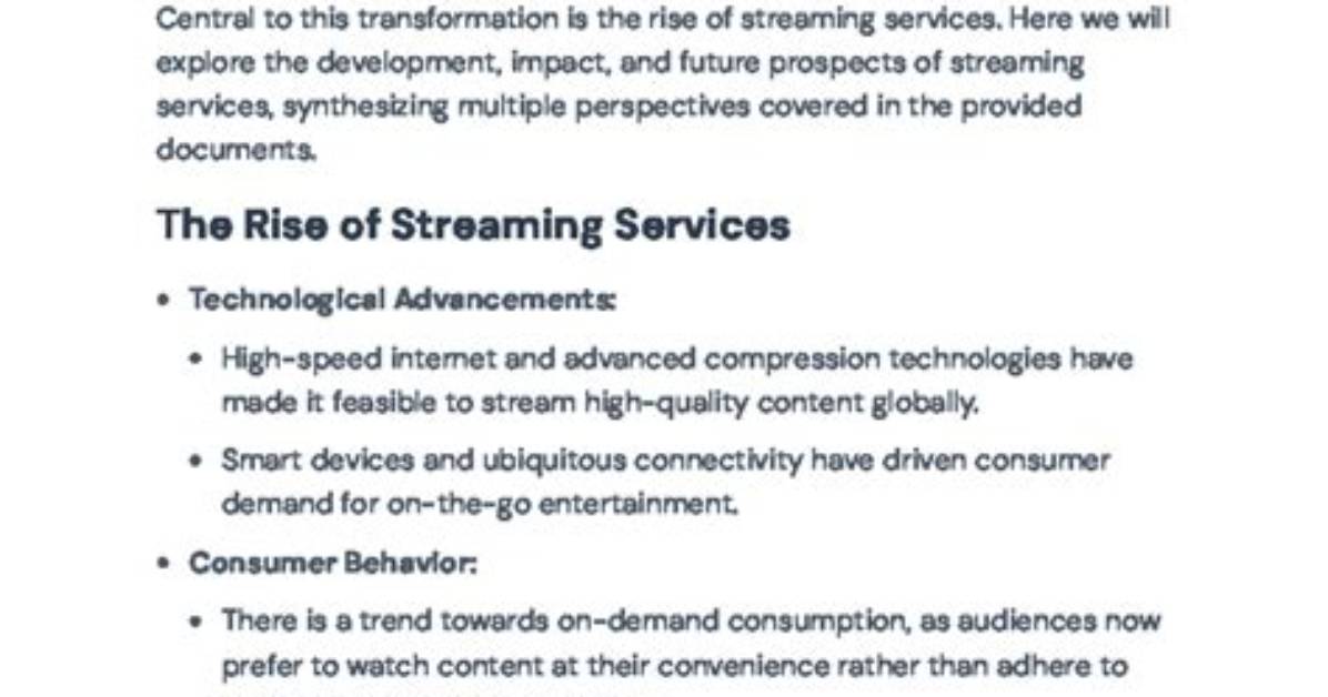 Understanding Streamium: the Future of Streaming Services