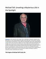 Unveiling the Mysteries of Michael Tell's Age